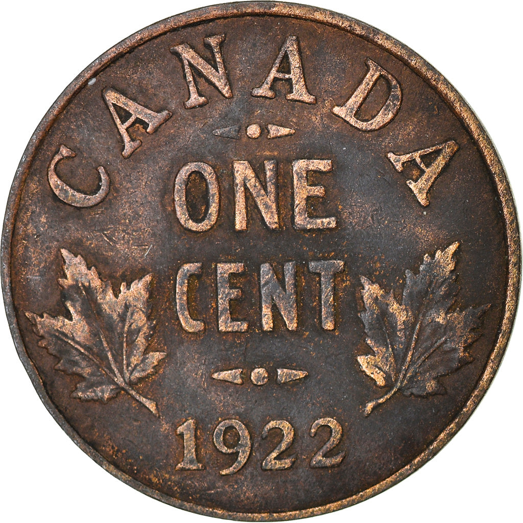 Coin, Canada, George V, Cent, 1922, Royal Canadian Mint, Ottawa, VF(30-35)