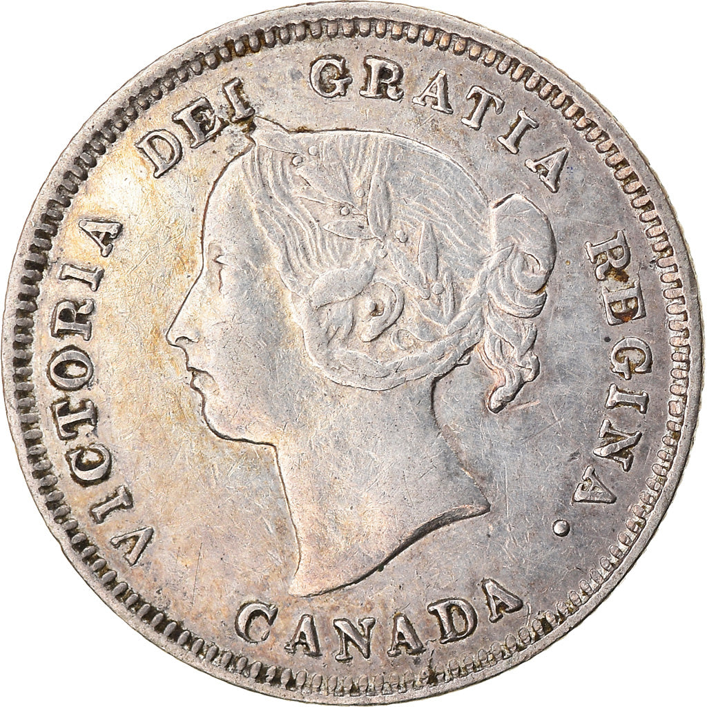 Coin, Canada, Victoria, 5 Cents, 1890, AU(55-58), Silver, KM:2