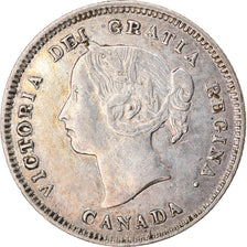 Coin, Canada, Victoria, 5 Cents, 1890, AU(55-58), Silver, KM:2