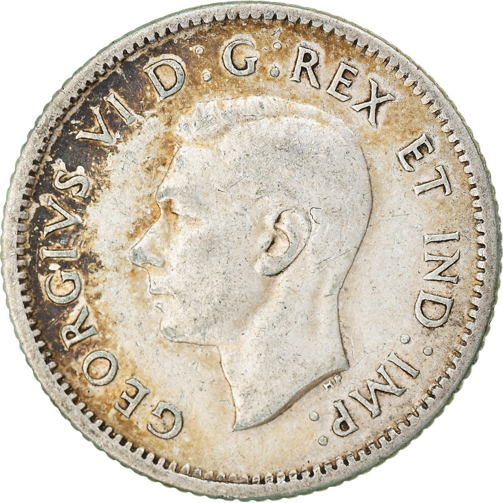 Moneta, Canada, George VI, 10 Cents, 1941, Royal Canadian Mint, Ottawa, BB