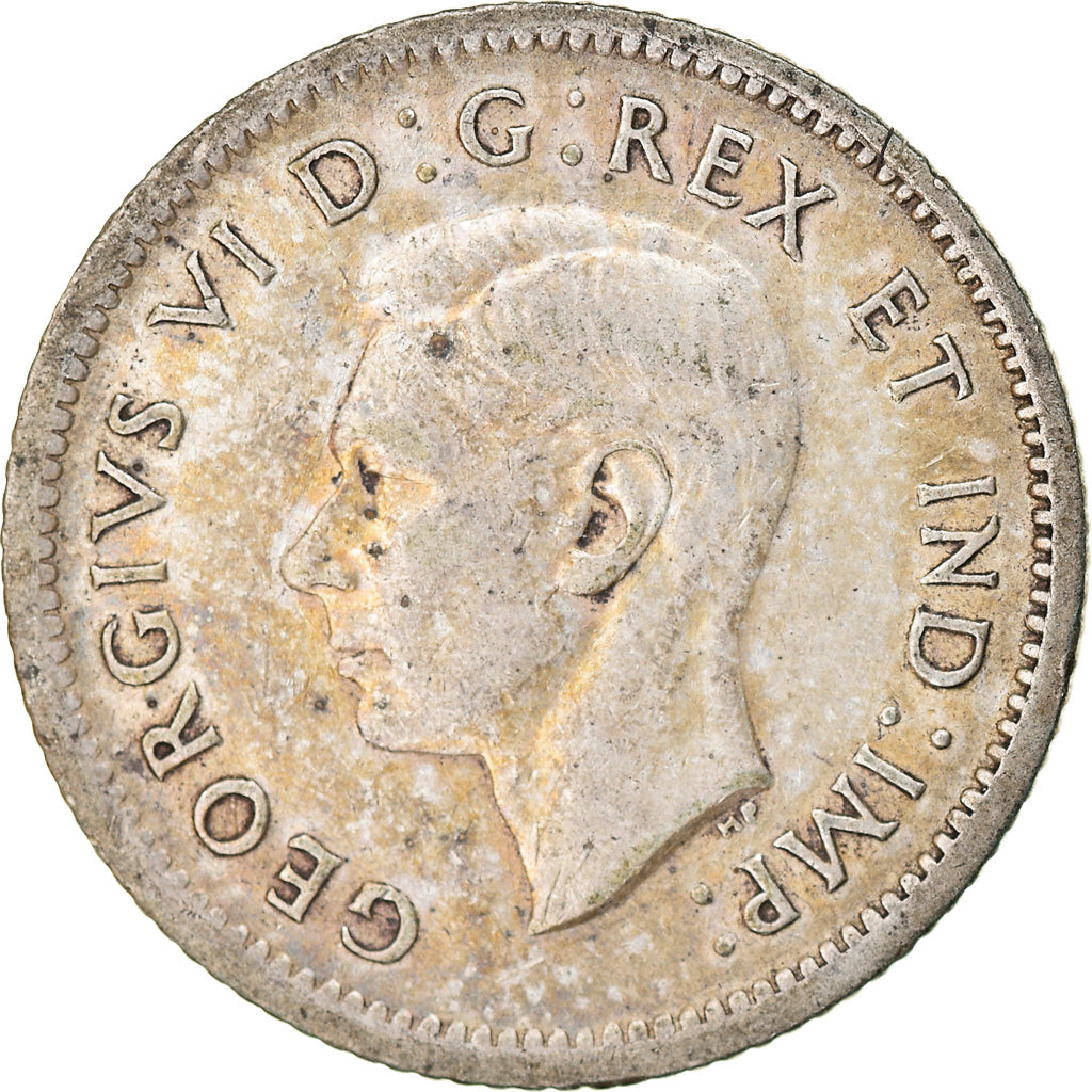 Moeda, Canadá, George VI, 10 Cents, 1940, Royal Canadian Mint, Ottawa