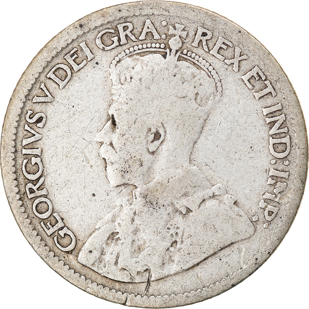 Coin, Canada, George V, 10 Cents, 1919, Royal Canadian Mint, Ottawa, VF(20-25)