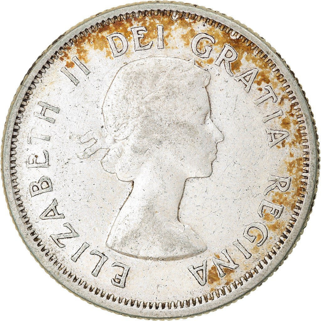 Coin, Canada, Elizabeth II, 25 Cents, 1962, Royal Canadian Mint, Ottawa