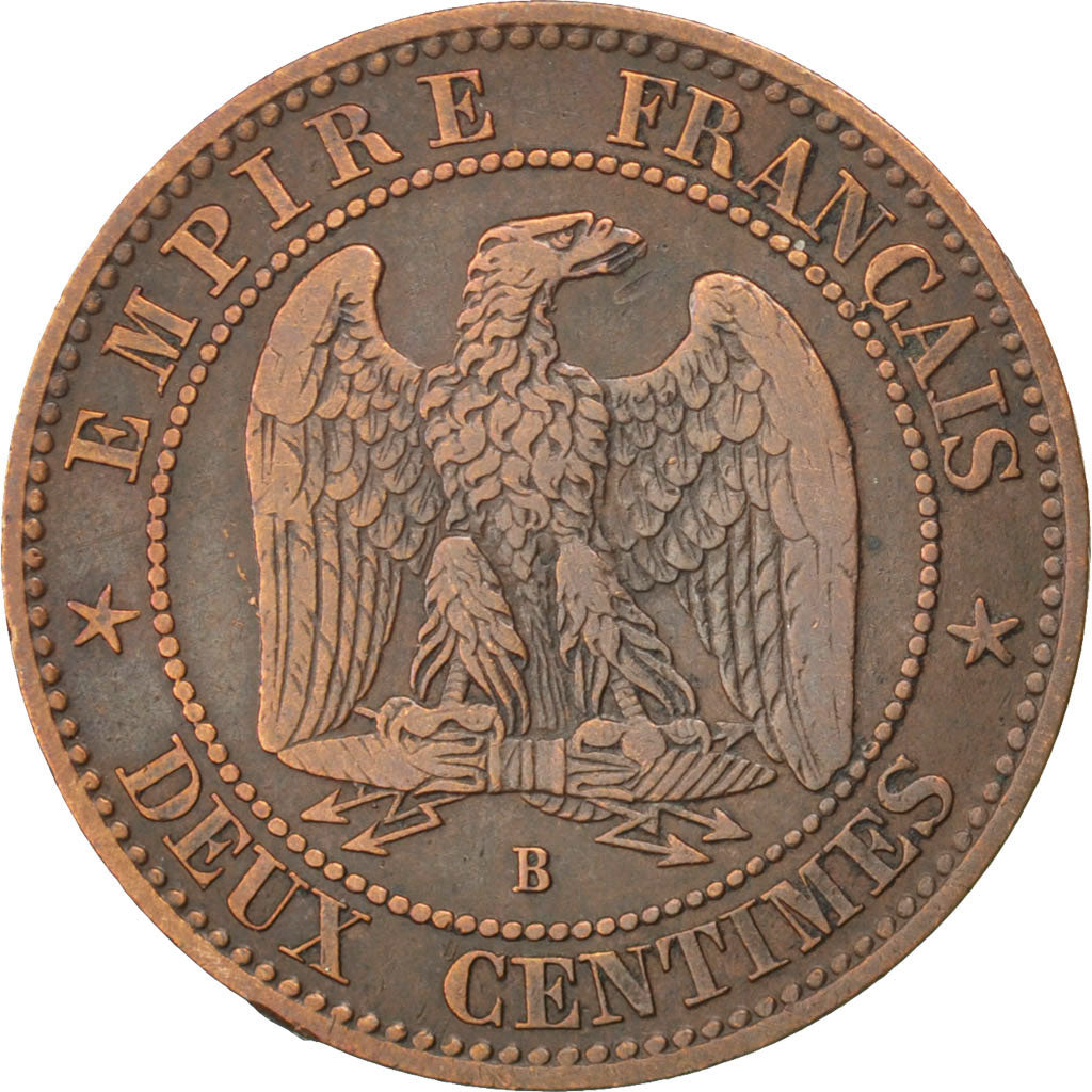 Coin, France, Napoleon III, Napoléon III, 2 Centimes, 1853, Rouen, EF(40-45)