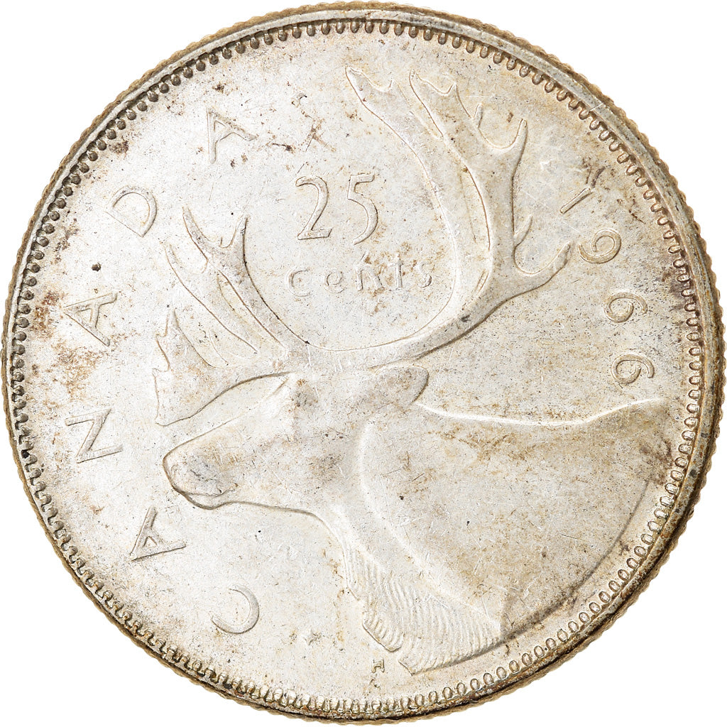 Monnaie, Canada, Elizabeth II, 25 Cents, 1966, Royal Canadian Mint, Ottawa, TB