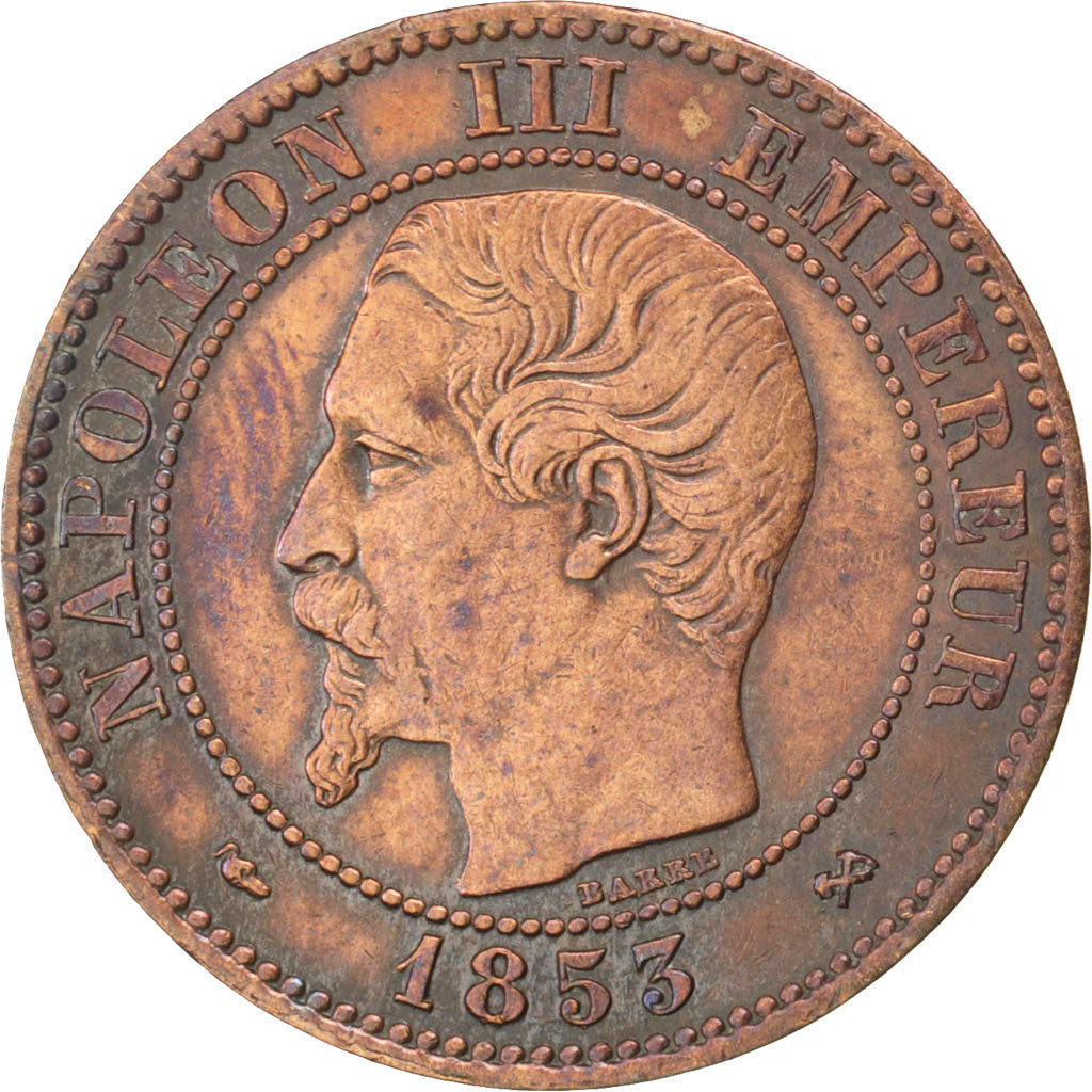 Coin, France, Napoleon III, Napoléon III, 2 Centimes, 1853, Rouen, EF(40-45)