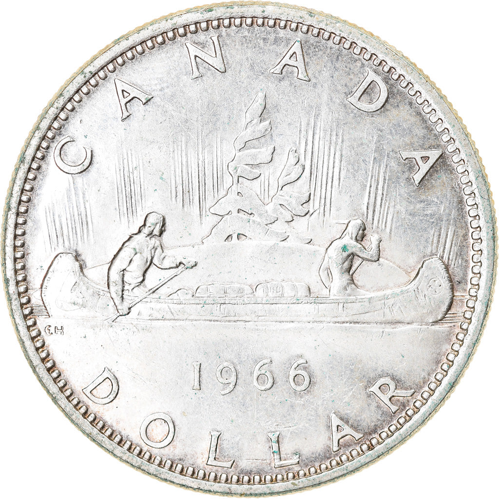 Coin, Canada, Elizabeth II, Dollar, 1966, Royal Canadian Mint, Ottawa