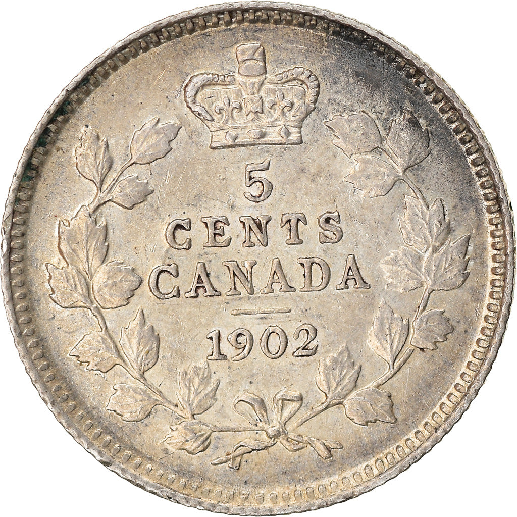 Münze, Kanada, Edward VII, 5 Cents, 1902, Royal Canadian Mint, Ottawa, SS