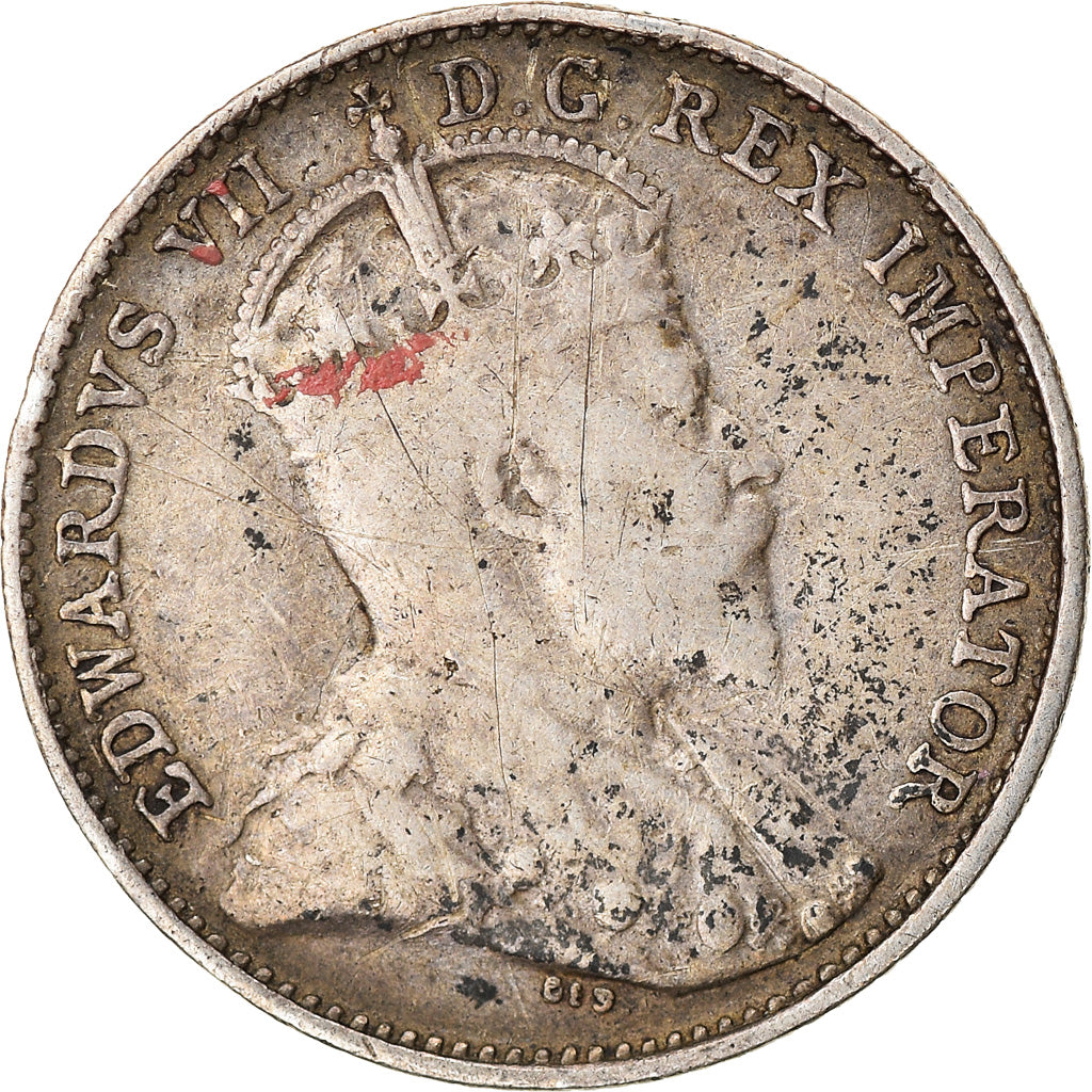 Coin, Canada, Edward VII, 5 Cents, 1903, Royal Canadian Mint, VF(20-25), Silver