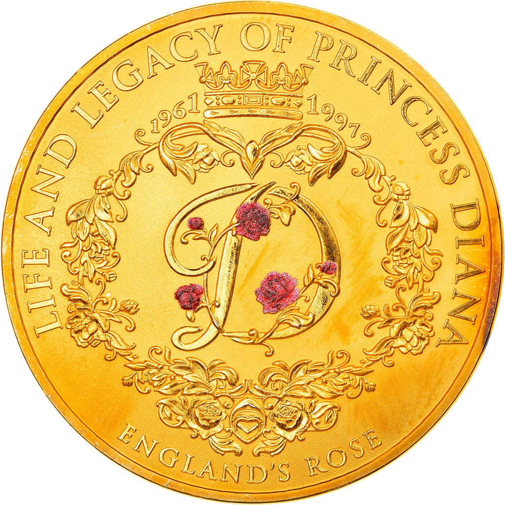 United Kingdom, Medal, Princess Diana, England's Rose, 1997, AU(55-58), Copper