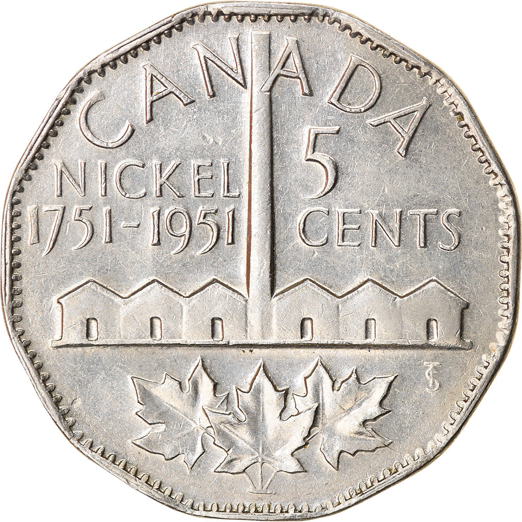 Moneta, Canada, George VI, 5 Cents, 1951, Royal Canadian Mint, Ottawa, SPL