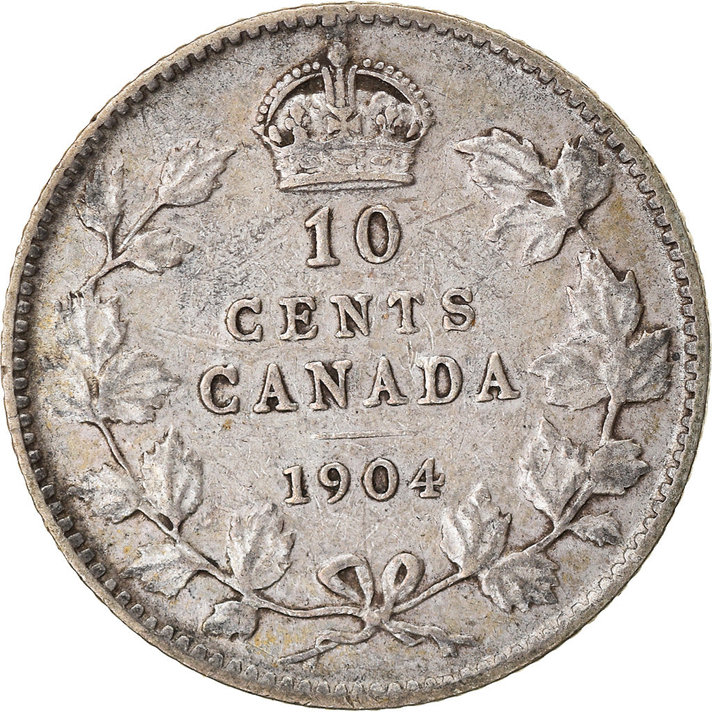 Coin, Canada, Edward VII, 10 Cents, 1904, Royal Canadian Mint, Ottawa