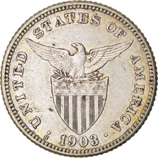 Münze, Philippinen, 20 Centavos, 1903, SS, Silber, KM:166