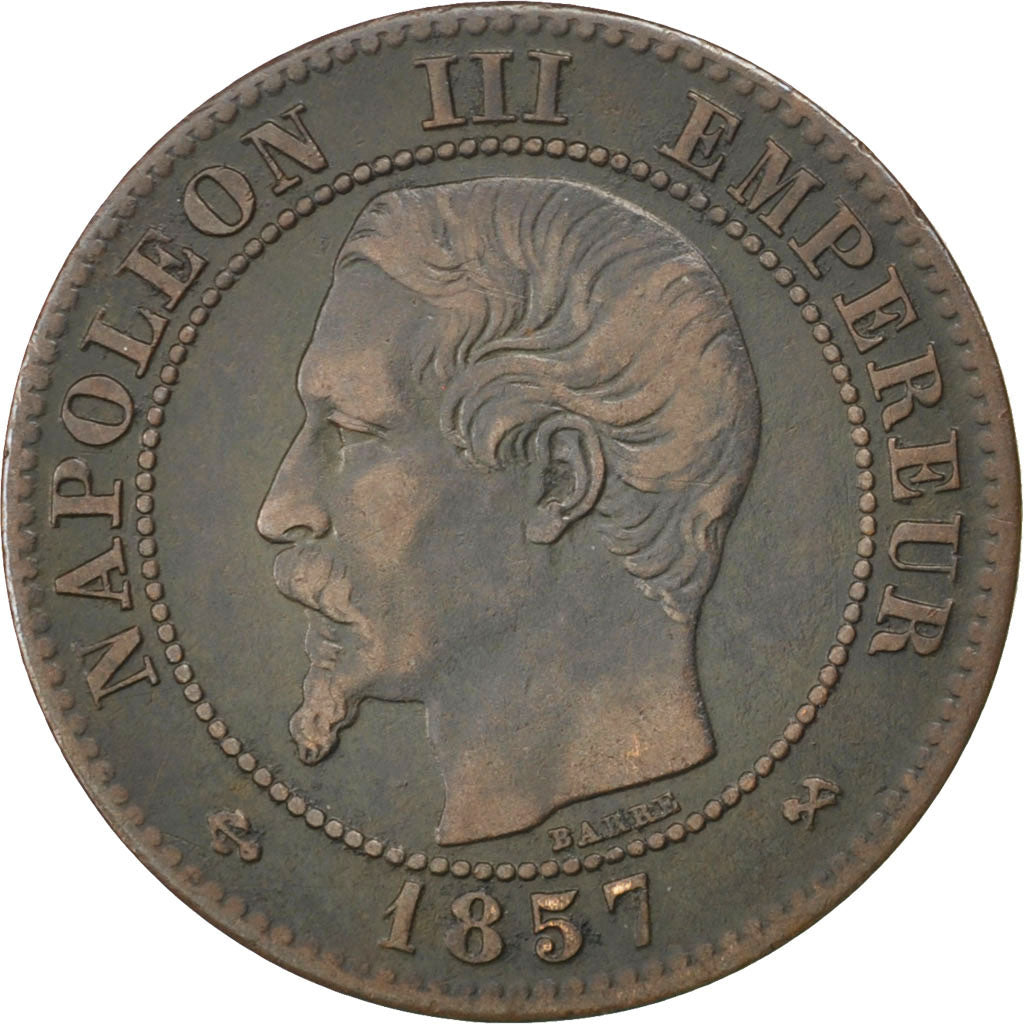 Coin, France, Napoleon III, Napoléon III, 2 Centimes, 1857, Rouen, EF(40-45)