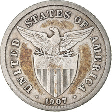 Coin, Philippines, 20 Centavos, 1907, VF(30-35), Silver, KM:170
