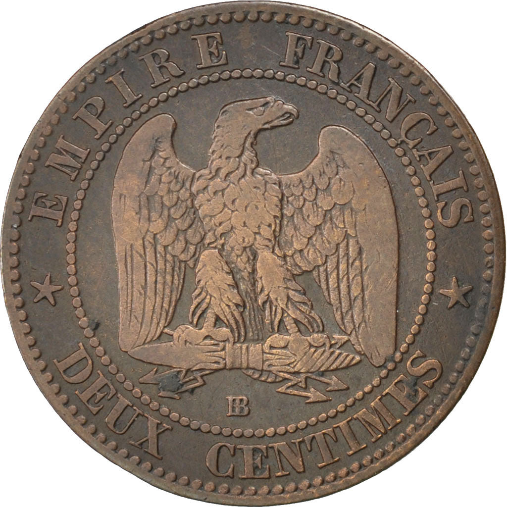 Coin, France, Napoleon III, Napoléon III, 2 Centimes, 1853, Strasbourg