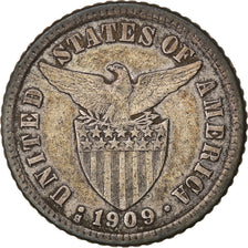 Moneta, Filipiny, 10 Centavos, 1909, EF(40-45), Srebro, KM:169
