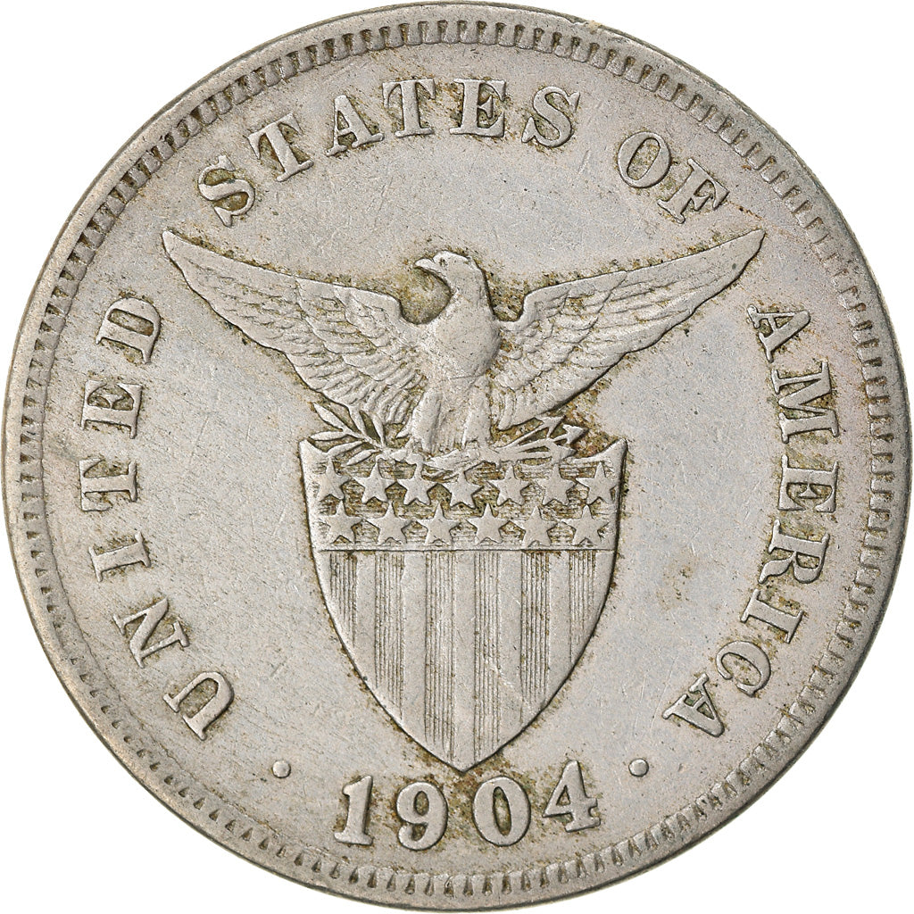 Coin, Philippines, 5 Centavos, 1904, VF(30-35), Copper-nickel, KM:164