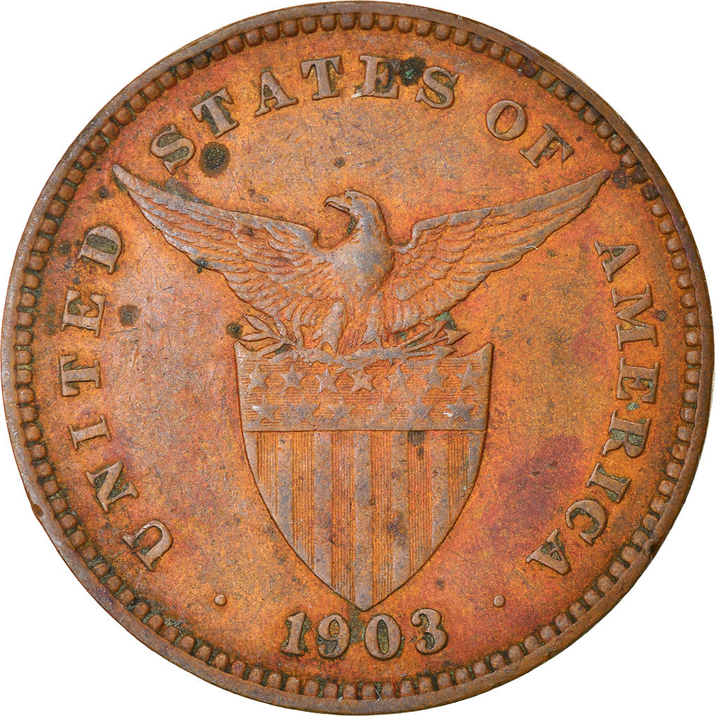 Coin, Philippines, Centavo, 1903, VF(30-35), Bronze, KM:163