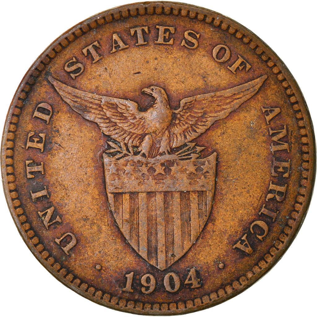 Coin, Philippines, Centavo, 1904, VF(20-25), Bronze, KM:163