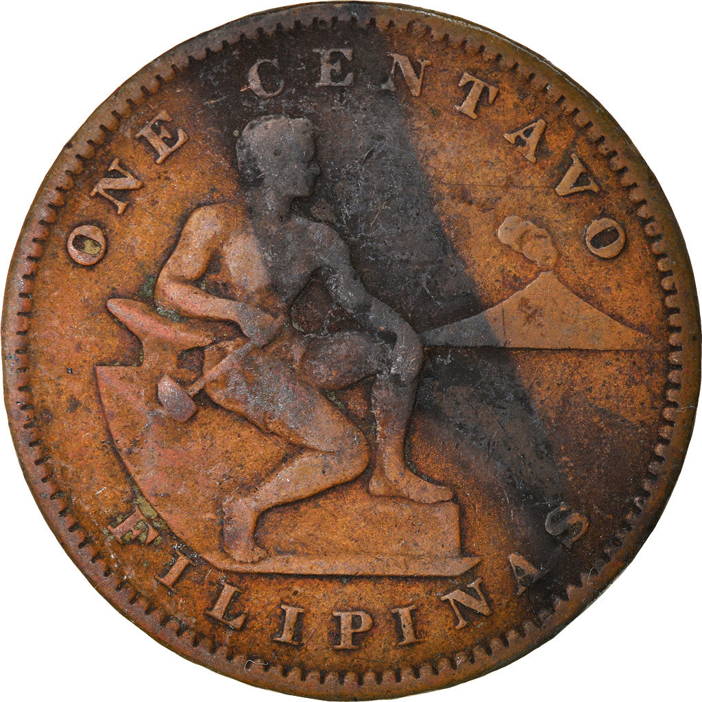 Coin, Philippines, Centavo, 1904, VF(20-25), Bronze, KM:163