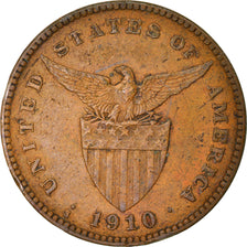 Coin, Philippines, Centavo, 1910, VF(30-35), Bronze, KM:163