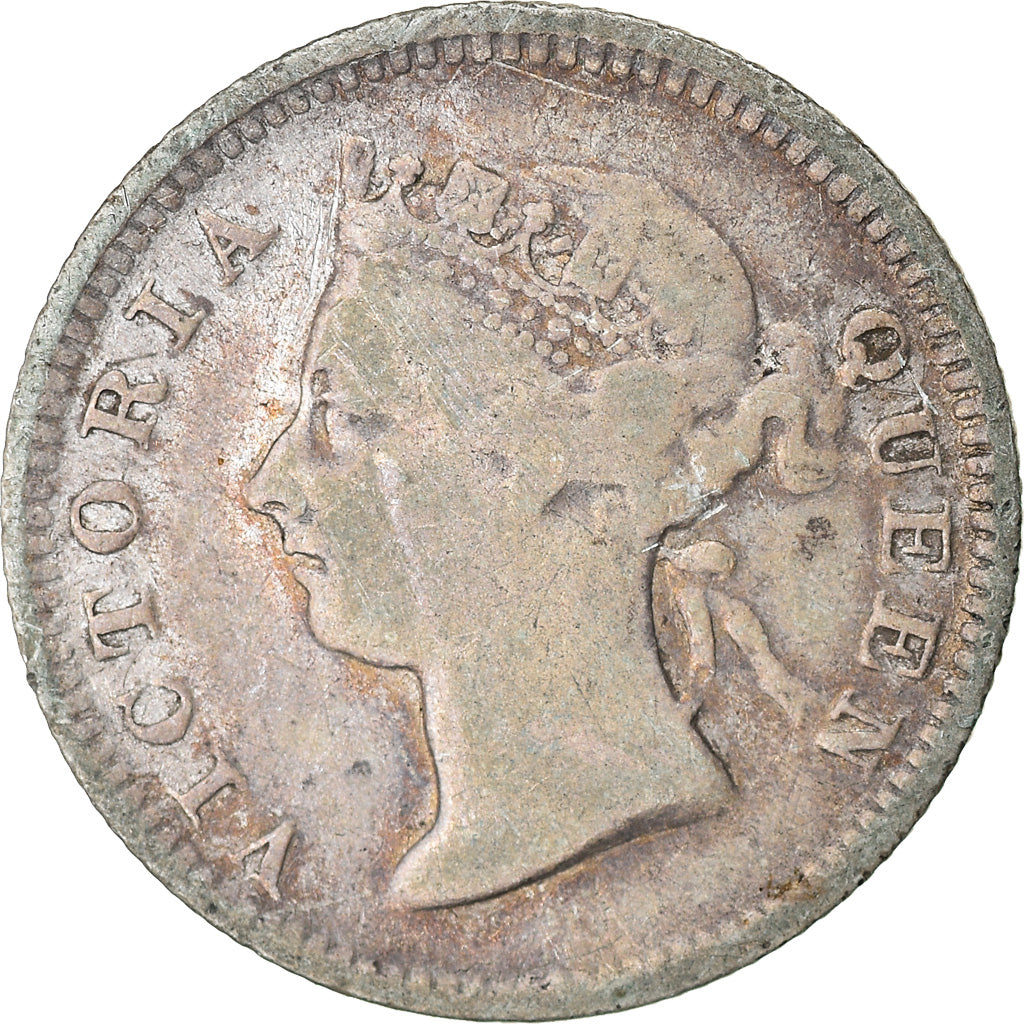 Coin, Hong Kong, Victoria, 5 Cents, 1900, VF(20-25), Silver, KM:5