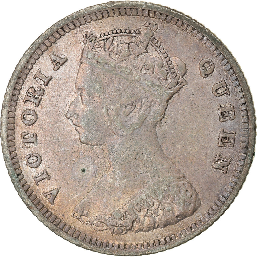 Coin, Hong Kong, Victoria, 10 Cents, 1887, VF(30-35), Silver, KM:6.3
