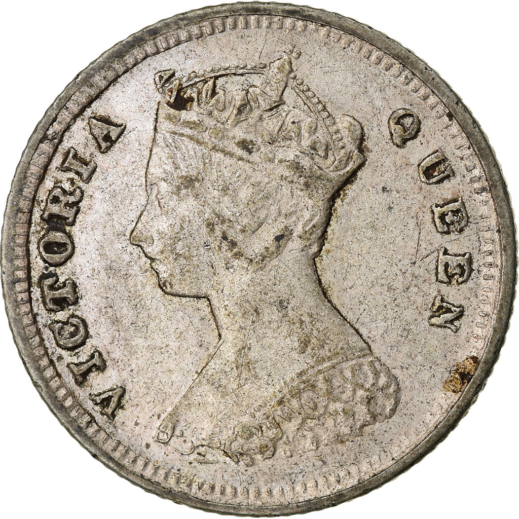 Münze, Hong Kong, Victoria, 10 Cents, 1887, SS, Silber, KM:6.3