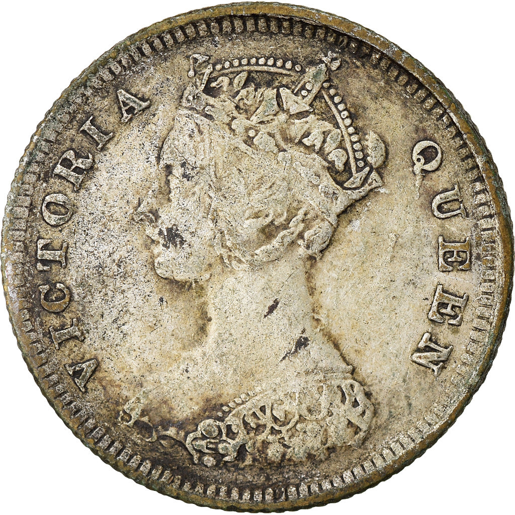 Monnaie, Hong Kong, Victoria, 10 Cents, 1895, TB+, Argent, KM:6.3