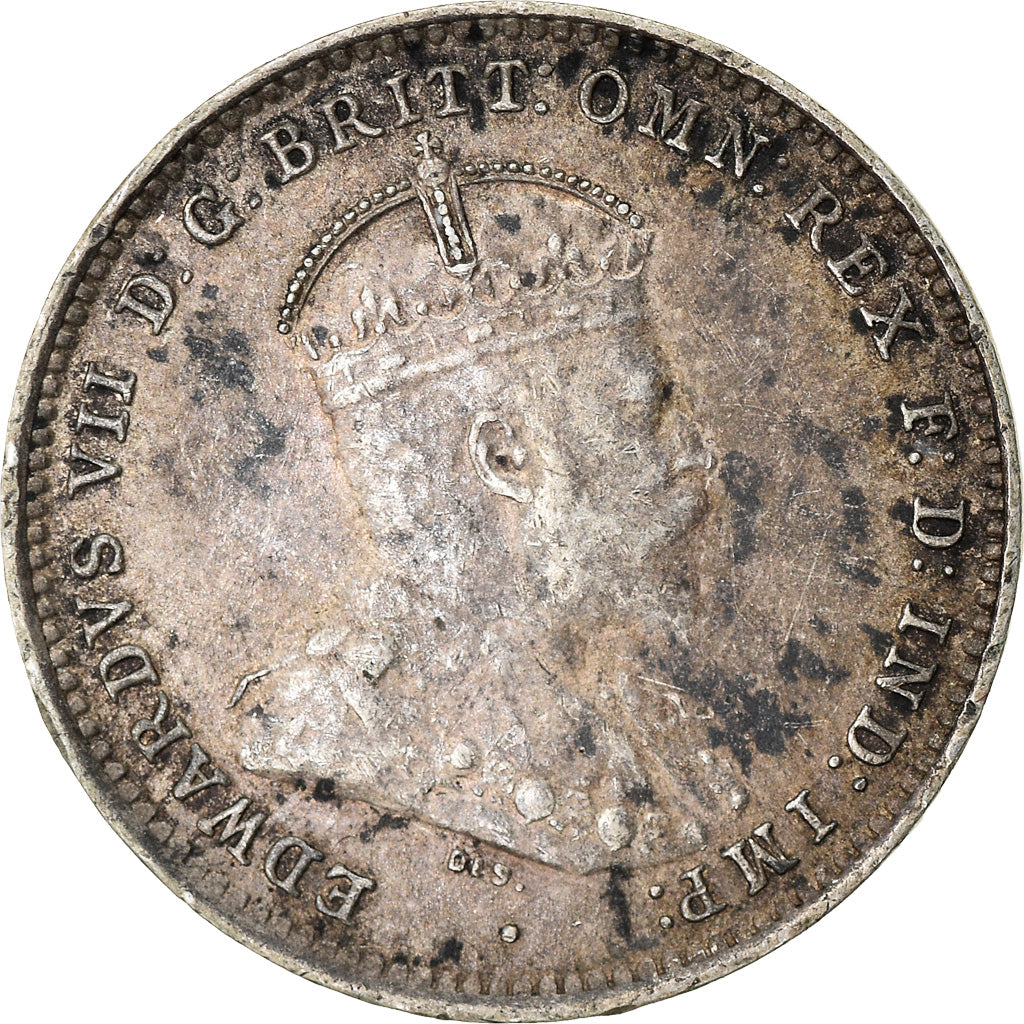 Coin, Australia, Edward VII, Threepence, 1910, London, VF(20-25), Silver, KM:18