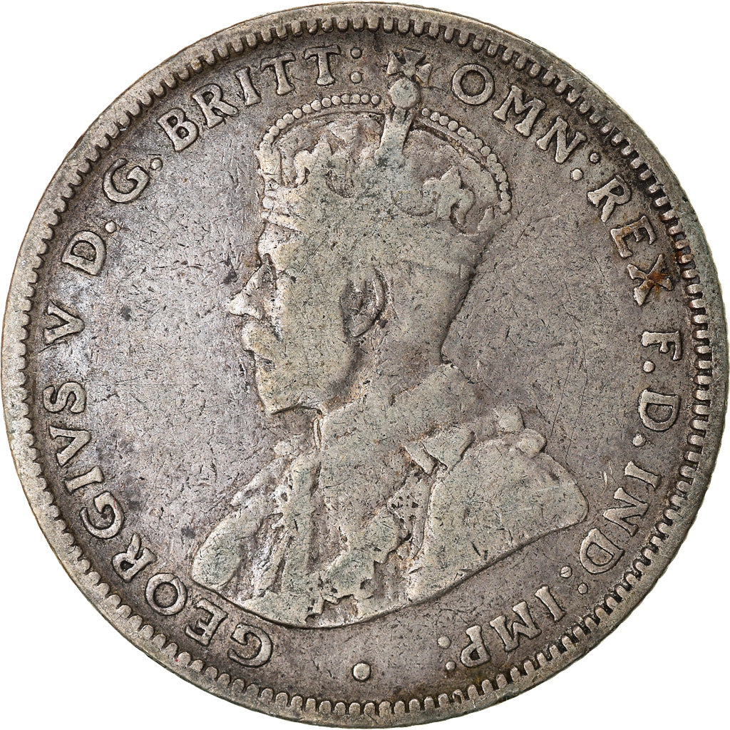 Coin, Australia, George V, Shilling, 1916, Melbourne, VF(20-25), Silver, KM:26