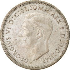 Coin, Australia, George VI, Shilling, 1943, EF(40-45), Silver, KM:39