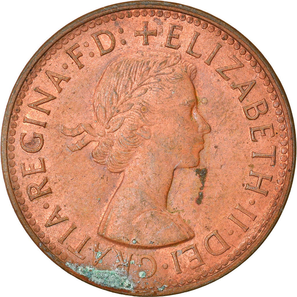 Münze, Australien, Elizabeth II, 1/2 Penny, 1960, SS, Bronze, KM:61