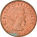 Coin, Australia, Elizabeth II, 1/2 Penny, 1960, EF(40-45), Bronze, KM:61