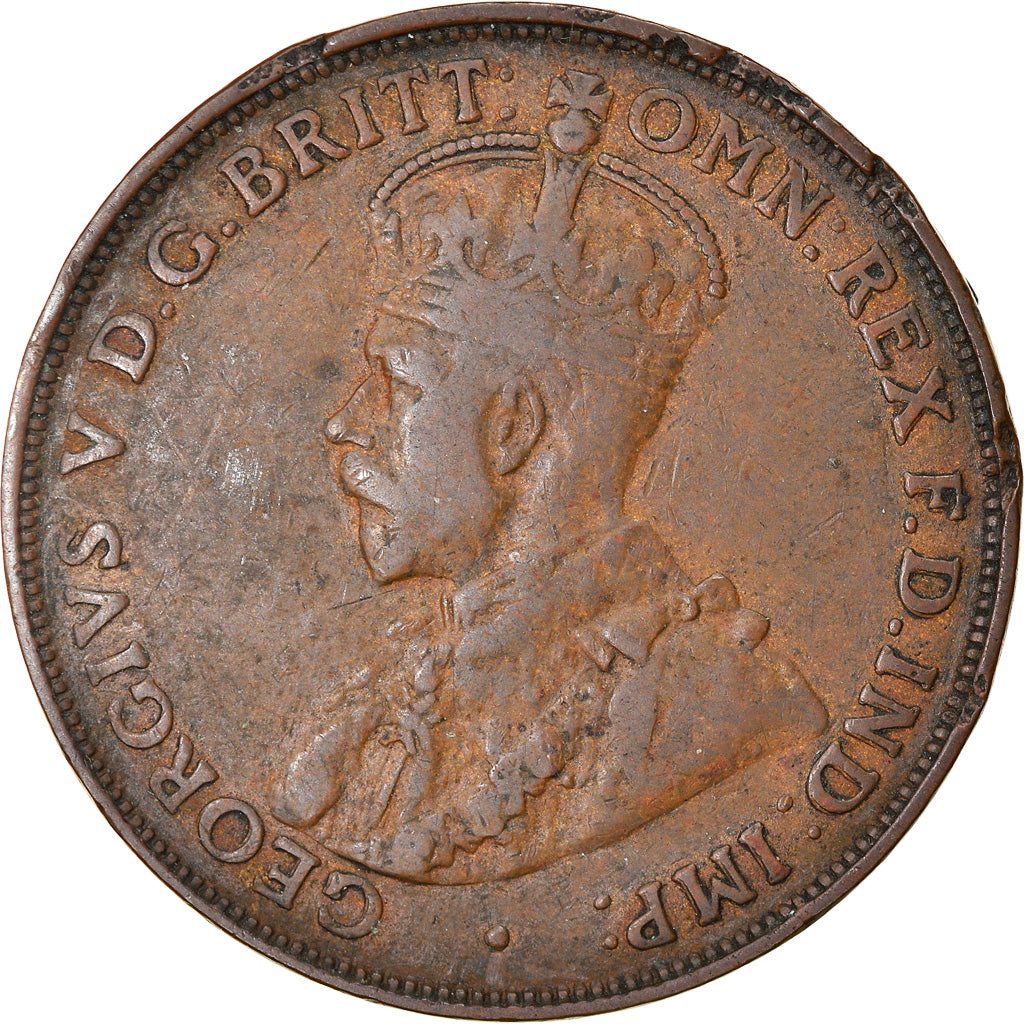 Coin, Australia, George V, Penny, 1921, EF(40-45), Bronze, KM:23