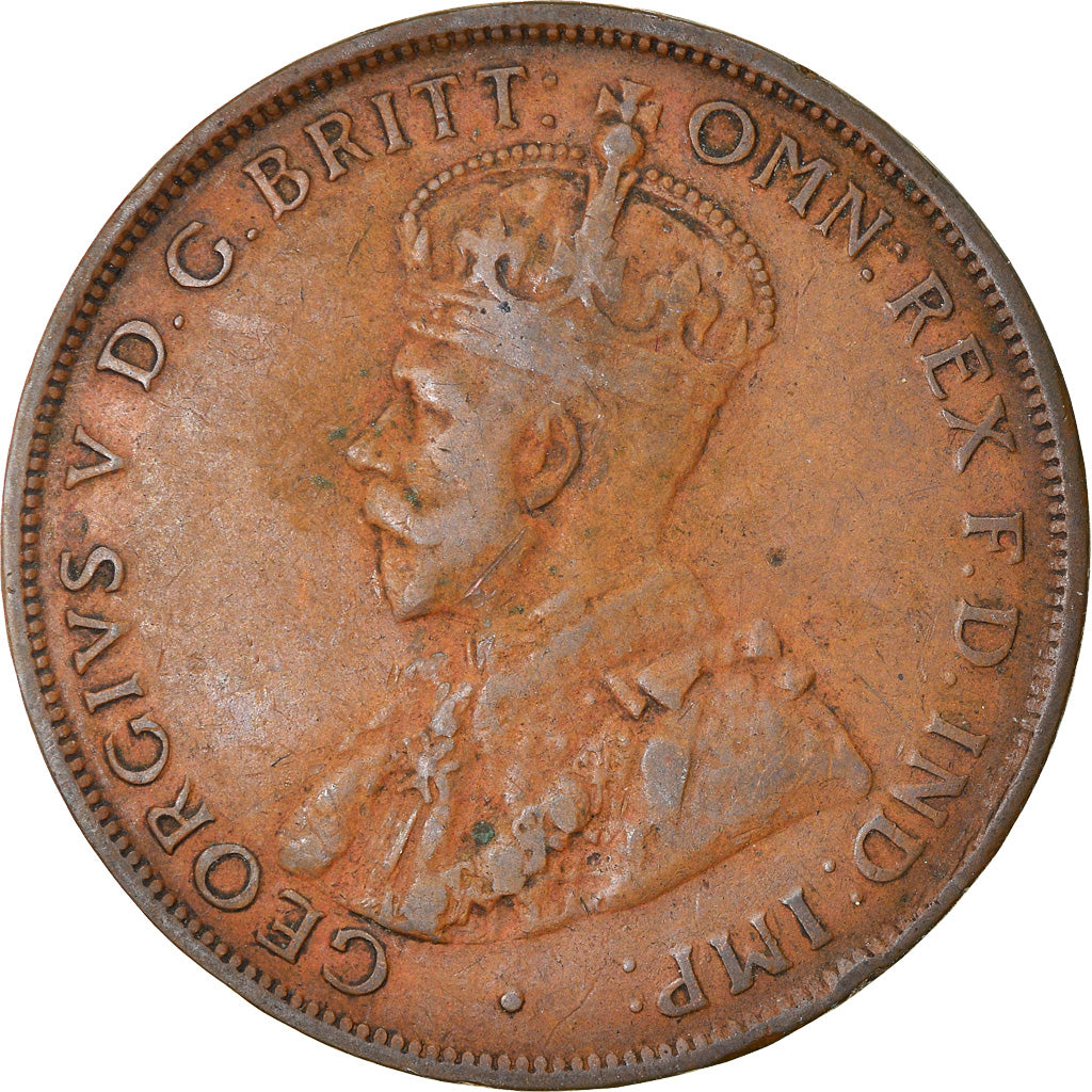 Moneta, Australia, George V, Penny, 1928, BB, Bronzo, KM:23