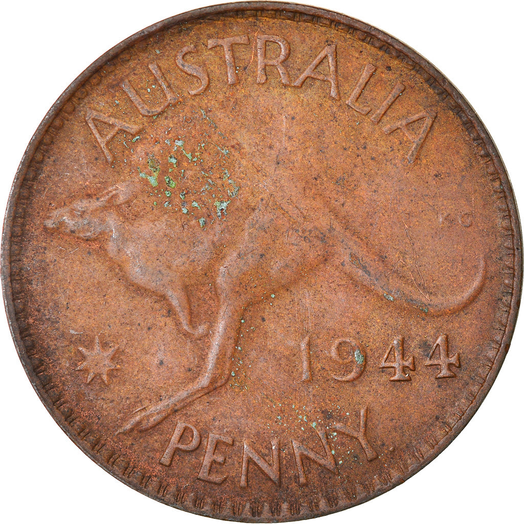 Coin, Australia, George VI, Penny, 1944, VF(30-35), Bronze, KM:36