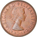 Moneda, Australia, Elizabeth II, Penny, 1964, MBC, Bronce, KM:56