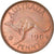Moneda, Australia, Elizabeth II, Penny, 1964, MBC, Bronce, KM:56