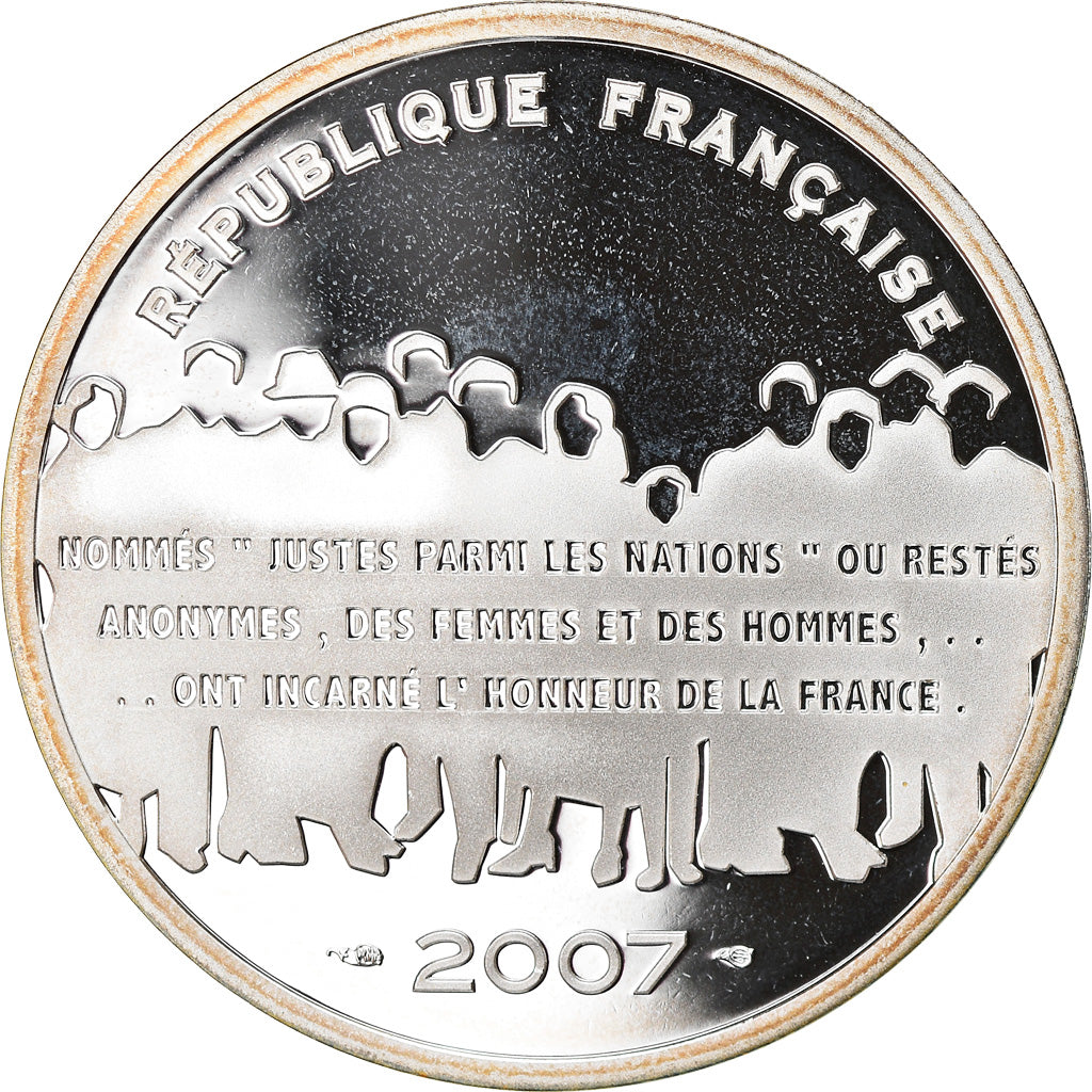 Francja, Panthéon, 15 Euro, 2007, Proof, MS(65-70), Srebro, KM:A1450