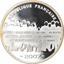 France, Panthéon, 15 Euro, 2007, Proof, MS(65-70), Silver, KM:A1450