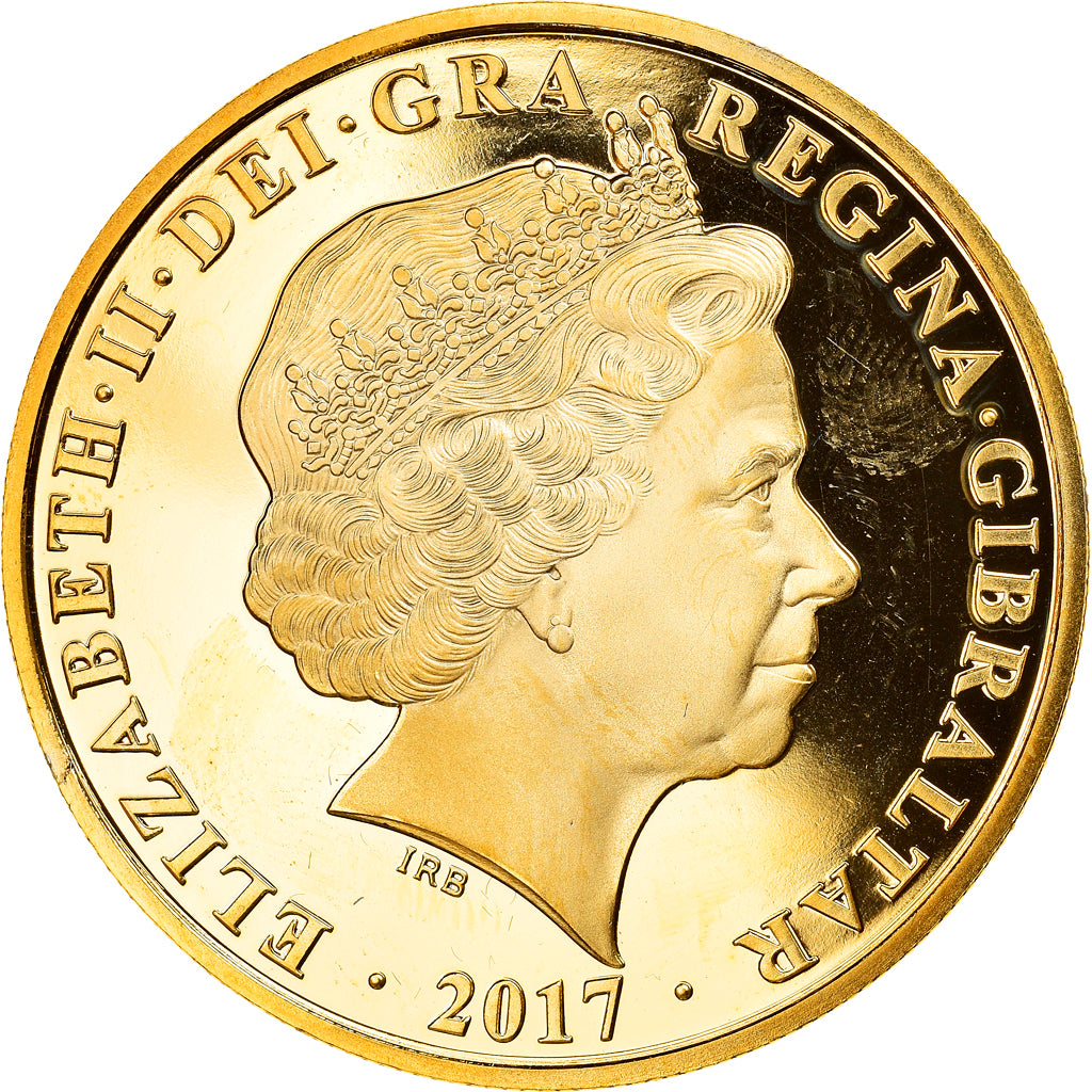 United Kingdom, Medal, One Crown, Elisabethh II, 1997, MS(63), Copper Gilt
