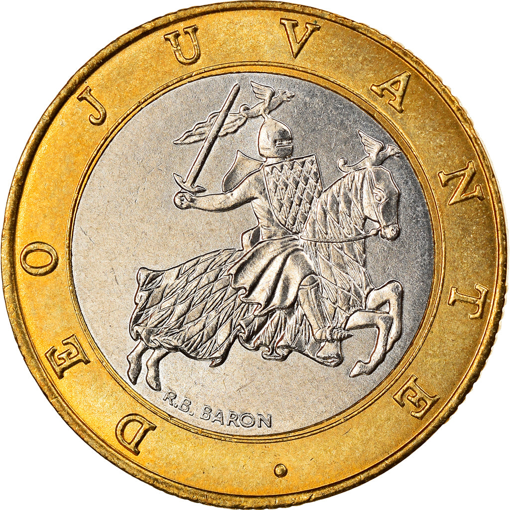 Moeda, Mónaco, Rainier III, 10 Francs, 1997, AU(55-58), Bimetálico, KM:163