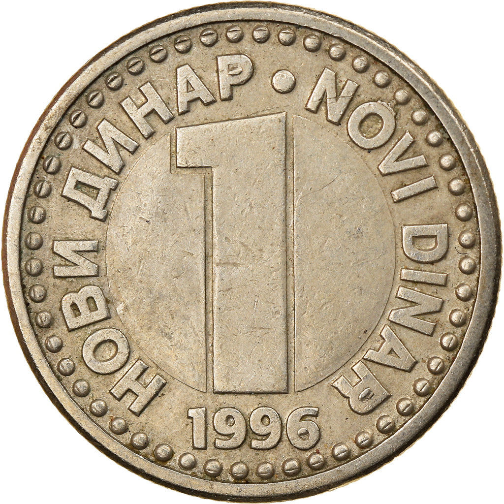 Munten, Joegoslaviëe, Novi Dinar, 1996, ZF, Copper-Nickel-Zinc, KM:168
