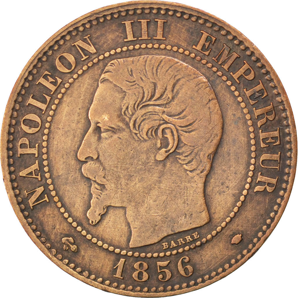 Monnaie, France, Napoleon III, Napoléon III, 2 Centimes, 1856, Marseille, TB+