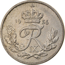 Moneta, Danimarca, Frederik IX, 10 Öre, 1956, Copenhagen, BB, Rame-nichel