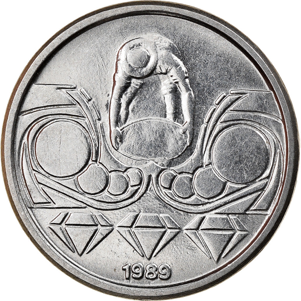 Moneta, Brasile, 10 Centavos, 1989, BB, Acciaio inossidabile, KM:613