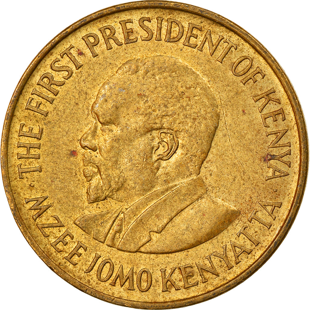 Coin, Kenya, 5 Cents, 1975, EF(40-45), Nickel-brass, KM:10