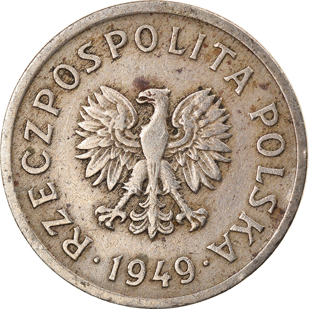 Monnaie, Pologne, 10 Groszy, 1949, Kremnica, TB+, Copper-nickel, KM:42